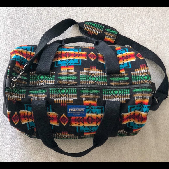 Pendleton Southwestern Wool Duffle Bag - Picture 2 of 6